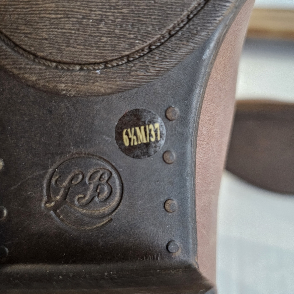Lucky Brand Burklee booties size 6.5 brown leather zipper sides stacked heel NWT - Picture 11 of 15